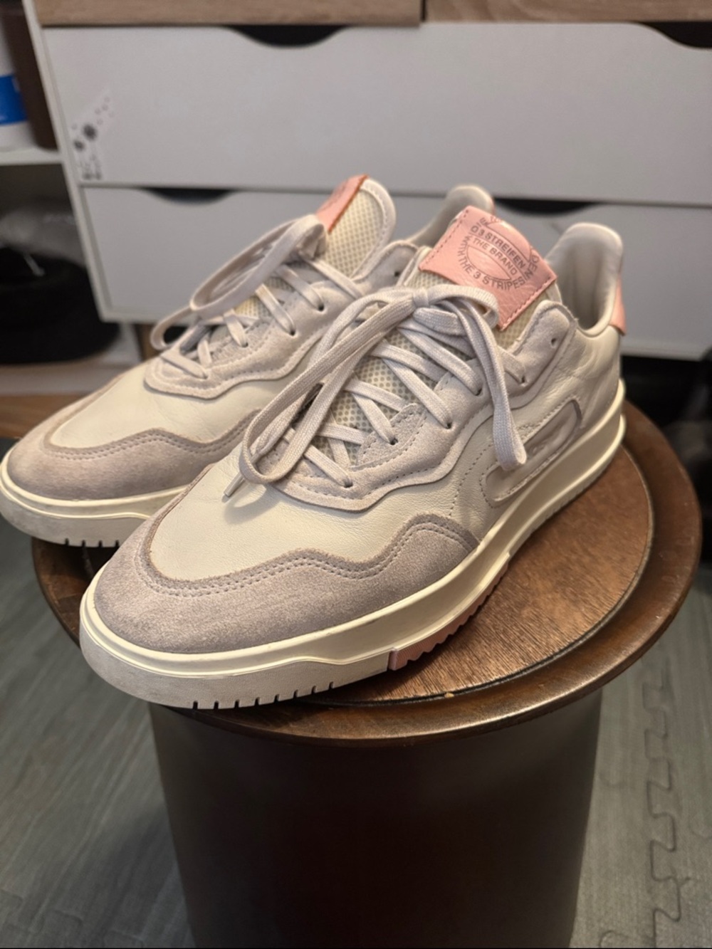 adidas SC Premiere in the "Raw White/Vapour Pink"